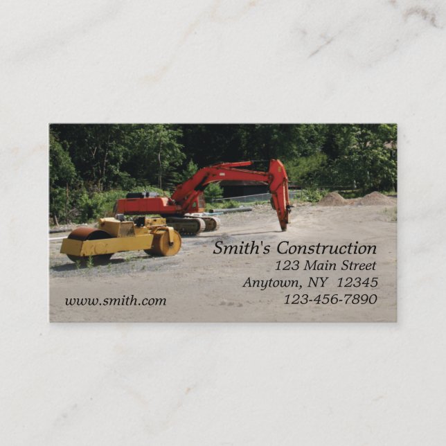 Construction Business Card (Front)