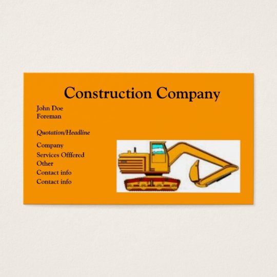 Construction Business Card