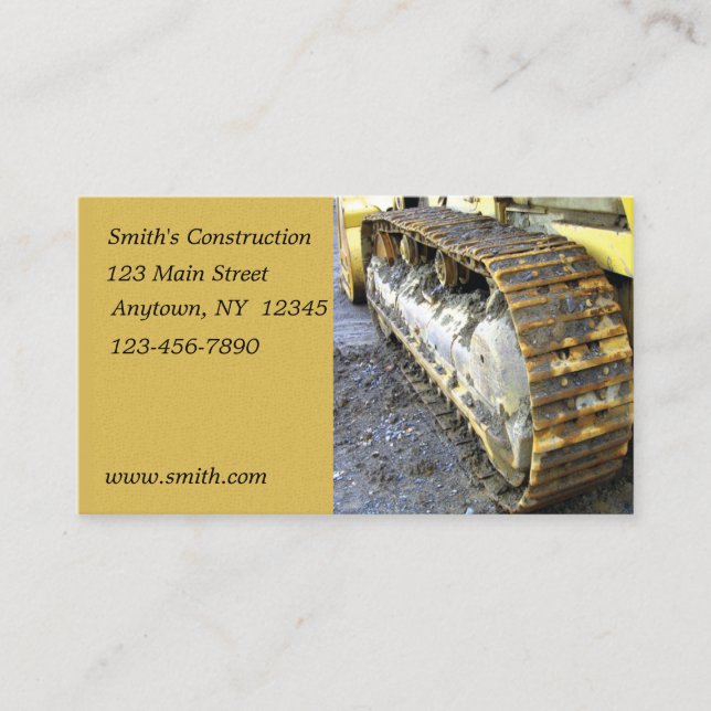 Construction Business Card (Front)