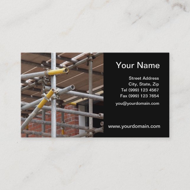 Construction Business Card (Front)