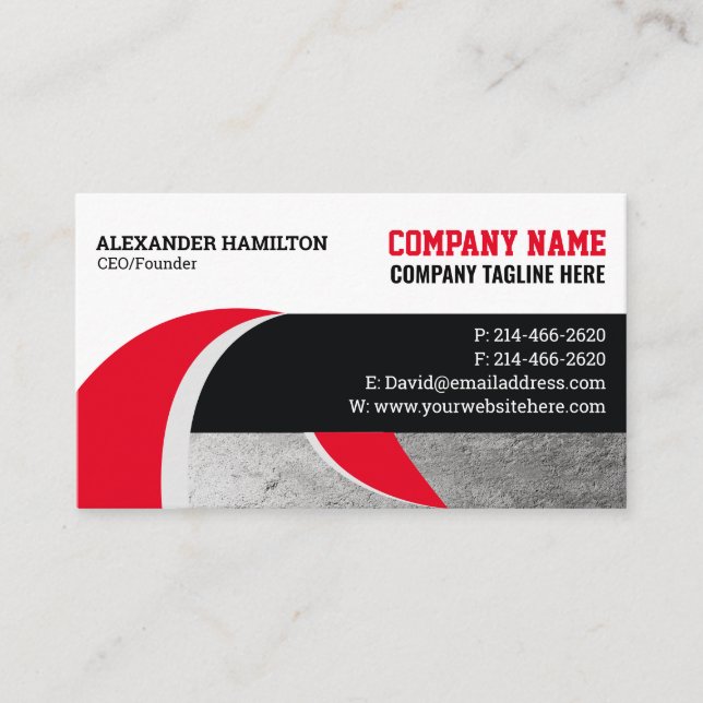 Construction Business Card (Concretes) (Front)