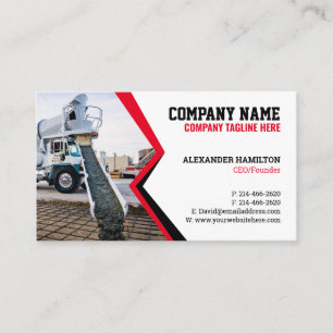 Construction Business Card (Concretes) Editable 