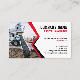 Construction Business Card (Concretes) Editable 