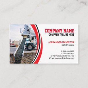Construction Business Card (Concretes) Editable 