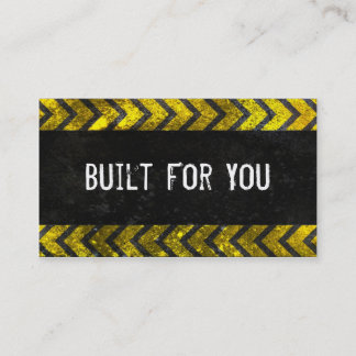 Construction Business Card Grunge Look