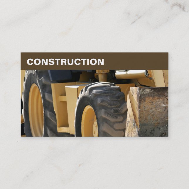 Construction Business Cards (Front)