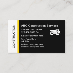 Construction Business Cards