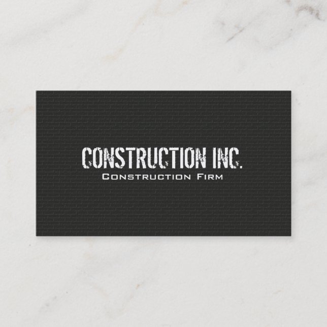 Construction - Business Cards (Front)