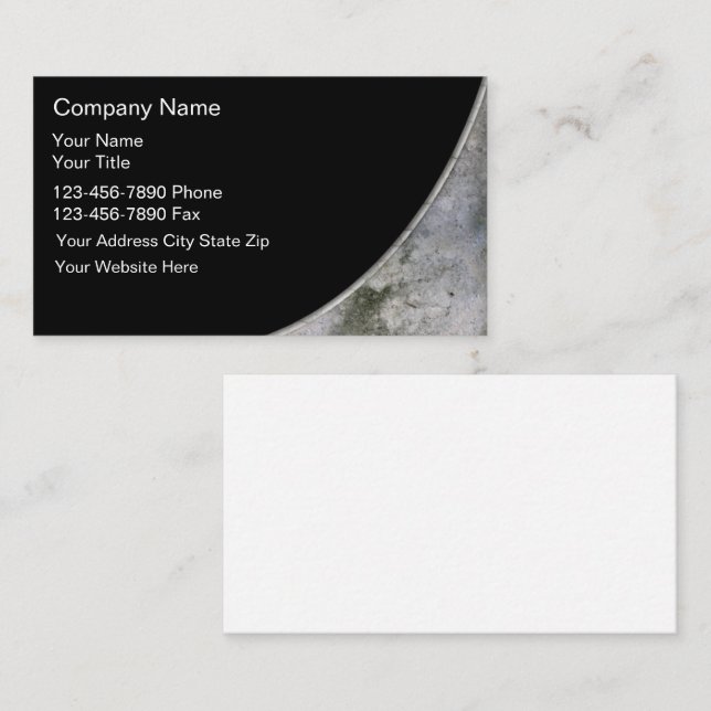 Construction Business Cards (Front/Back)