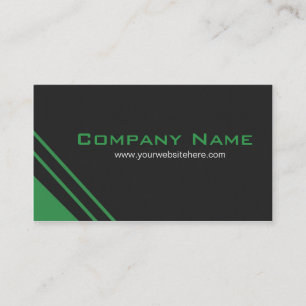 Construction Business Cards in Green
