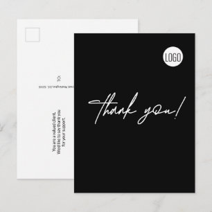 Construction Business Logo Simple Custom  Postcard