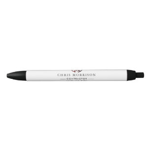Construction Business Marketing Logo Black Ink Pen