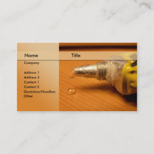 construction / carpenter business card