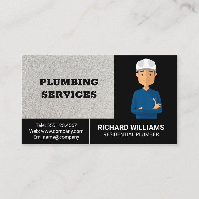 Construction | Carpenter  Business Card (Front)