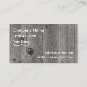 Construction Carpentry Business Cards