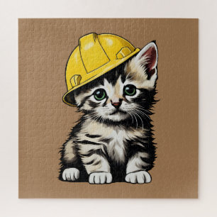 Construction Cat Jigsaw Puzzle