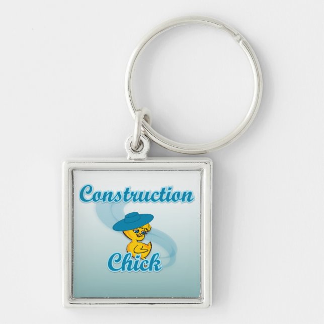 Construction Chick #3 Key Ring (Front)