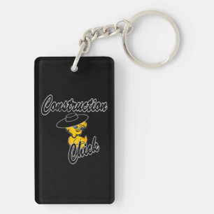 Construction Chick #4 Key Ring