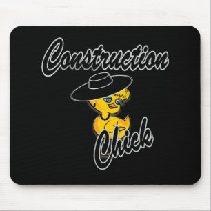 Construction Chick #4 Mouse Mat