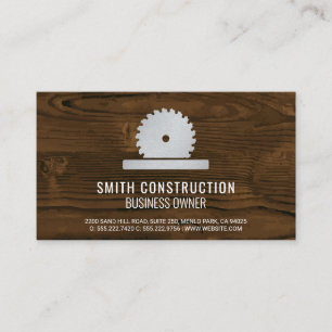 Construction Circular Saw   Home Repair  Business Card