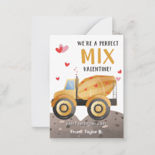 Construction Classroom Valentine's Day Card