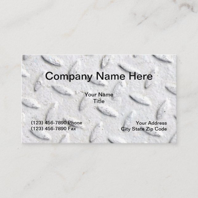 Construction Commercial Industrial Business Card (Front)