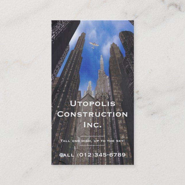construction company business card (Front)