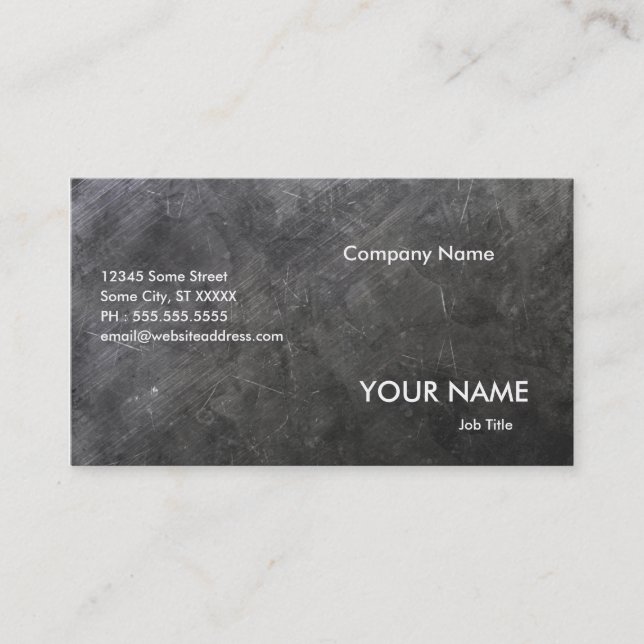 Construction Company Business Card (Front)