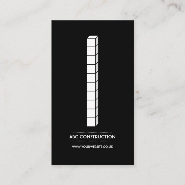 Construction Company Business Card (Front)