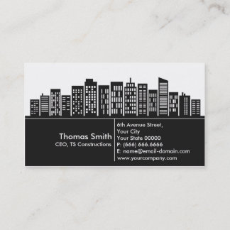 Construction Company Business Card