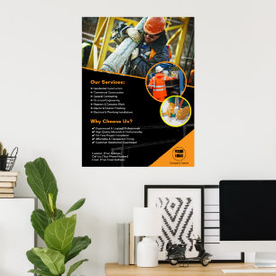 Construction Company Custom Poster