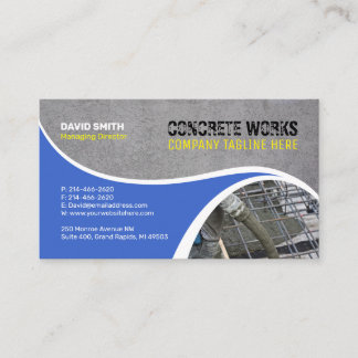 Construction Company - Editable colours Business Card