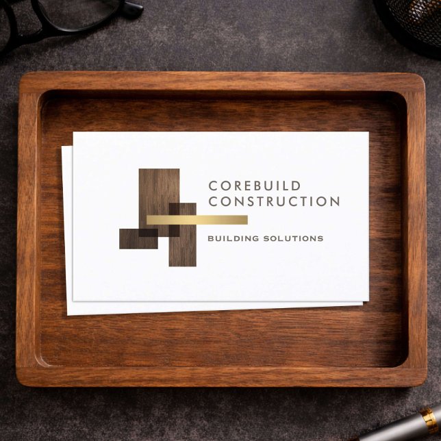 Construction Company Logo Business Card (Creator Uploaded)