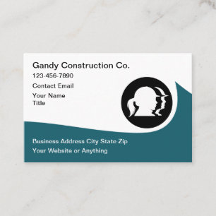 Construction Company Modern New Business Cards