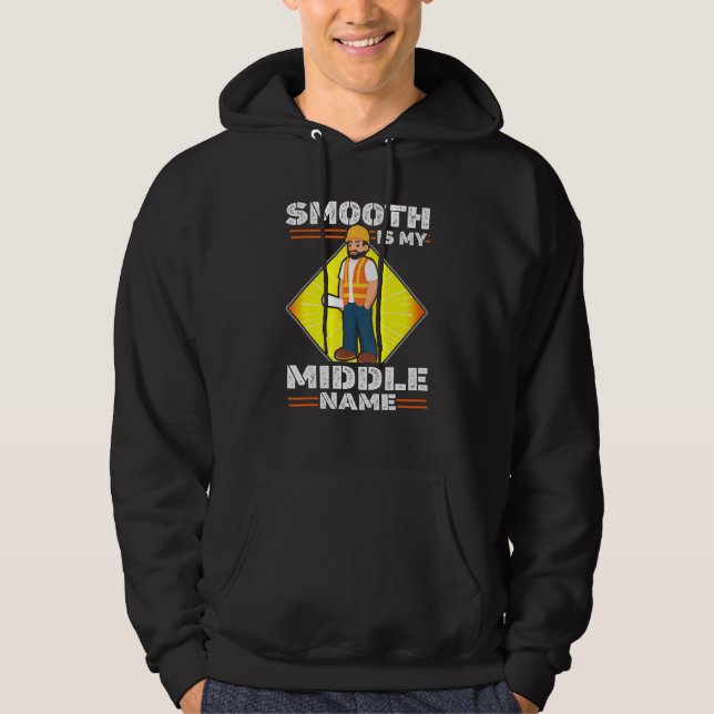 Construction Concrete Finisher Constructor House B Hoodie (Front)