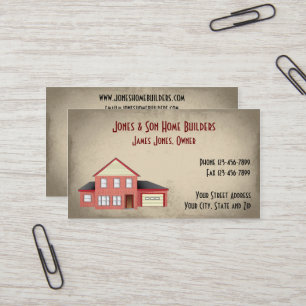 Construction Contactor Architect Business Card