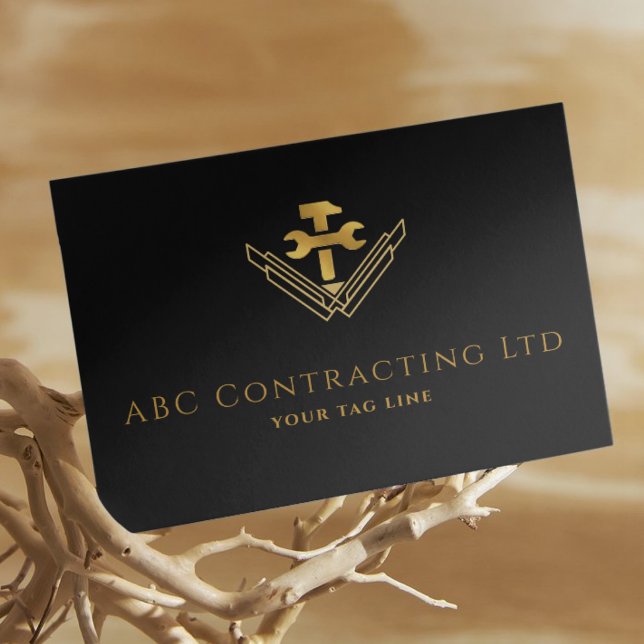 Construction Contractor Business Card | Customised (Construction Contractor Business Card)