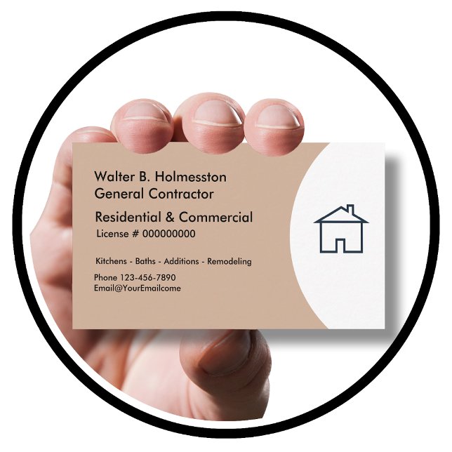 Construction Contractor Business Cards (Creator Uploaded)