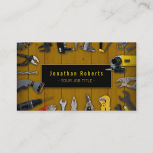 Construction   Contractor   Handy Man Business Card