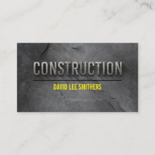 Construction/contractor modern business card