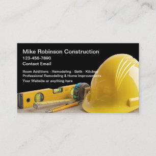 Construction Contractor Remodeling Business Cards
