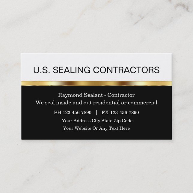 Construction Contractors Business Cards (Front)