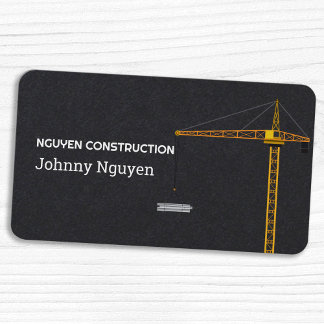 Construction Crane Business Card