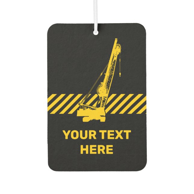 Construction Crane Car Air Freshener (Front)
