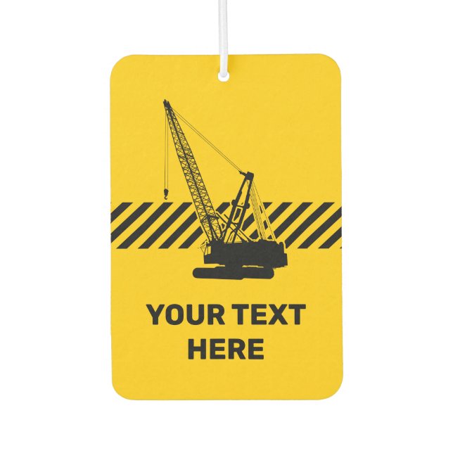 Construction Crane Car Air Freshener (Front)
