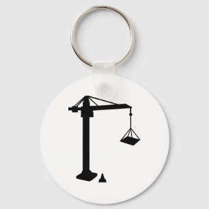 Construction crane key ring