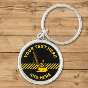 Construction Crane Key Ring