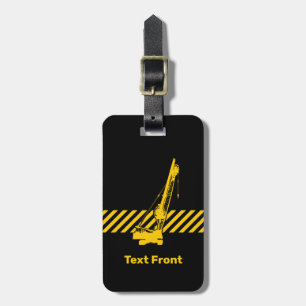 Construction Crane Luggage Tag