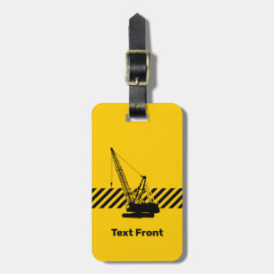 Construction Crane Luggage Tag