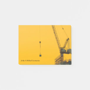 Construction Crane Minimal Post-it Notes